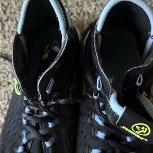 Zumba Fitness Black and Light Blue Athletic Shoes